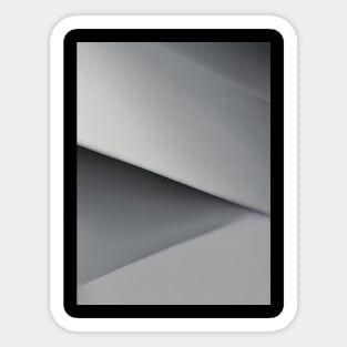 Abstract Gray Layers Sticker